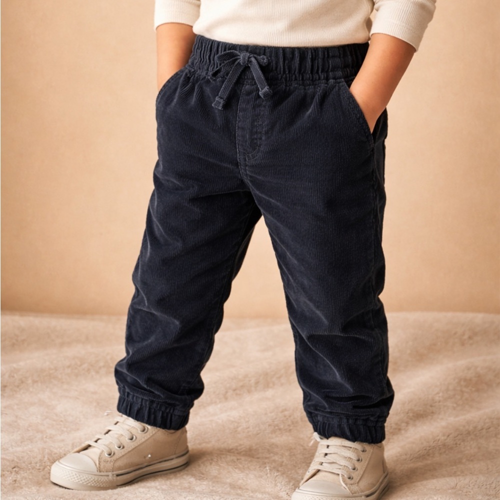 Just One You by Carter’s Navy Corduroy Pants Elastic Waist Pull-On 3T